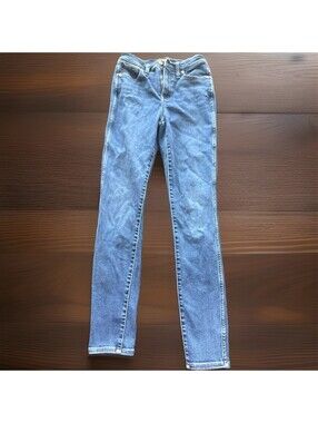 Madewell Jeans Women's 26T 10" High Rise Skinny Medium Blue Stretch Denim